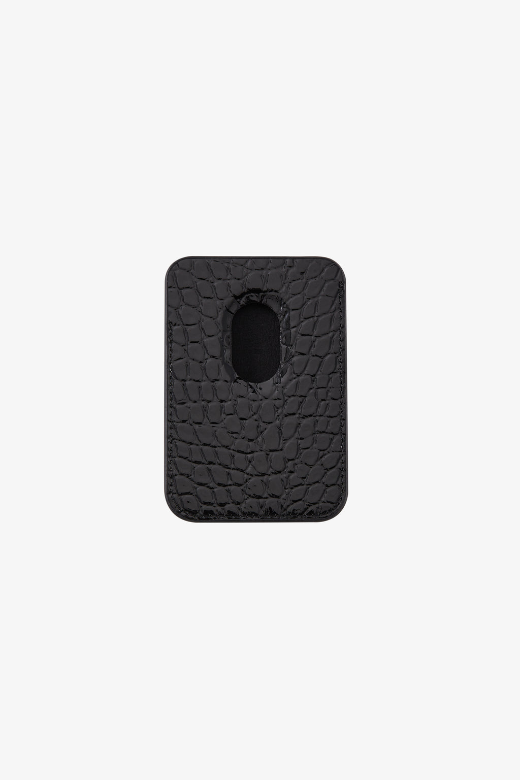 Noir Croc Cardholder